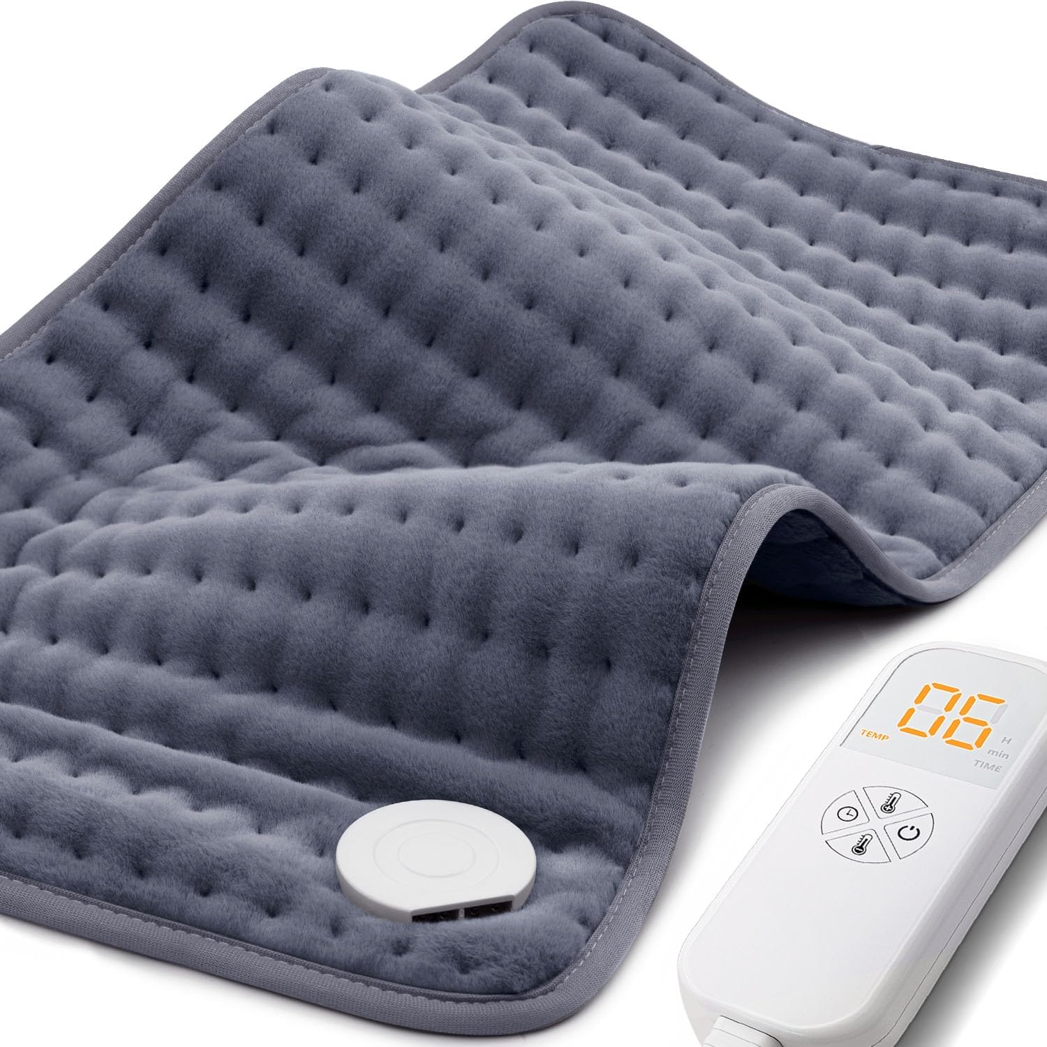 Heating Pad for Back Neck Shoulder Pain Cramps Relief, Gifts for Men Dad Women Mom, Fathers Day Mothers Day Christmas Birthday Gifts, 6 Heat Settings Auto-Off, Moist Dry Heat Options, 12x24