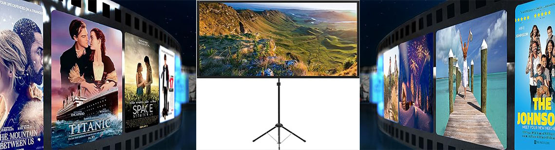 Portable Projector Screen with Stand, 50 Inch 4:3, Outdoor Projector Screen, Lightweight and Retractable, 1.2 High Gain Wrinkle-Free Video Projection Screens, for Home Cinema, Meeting Presentation.