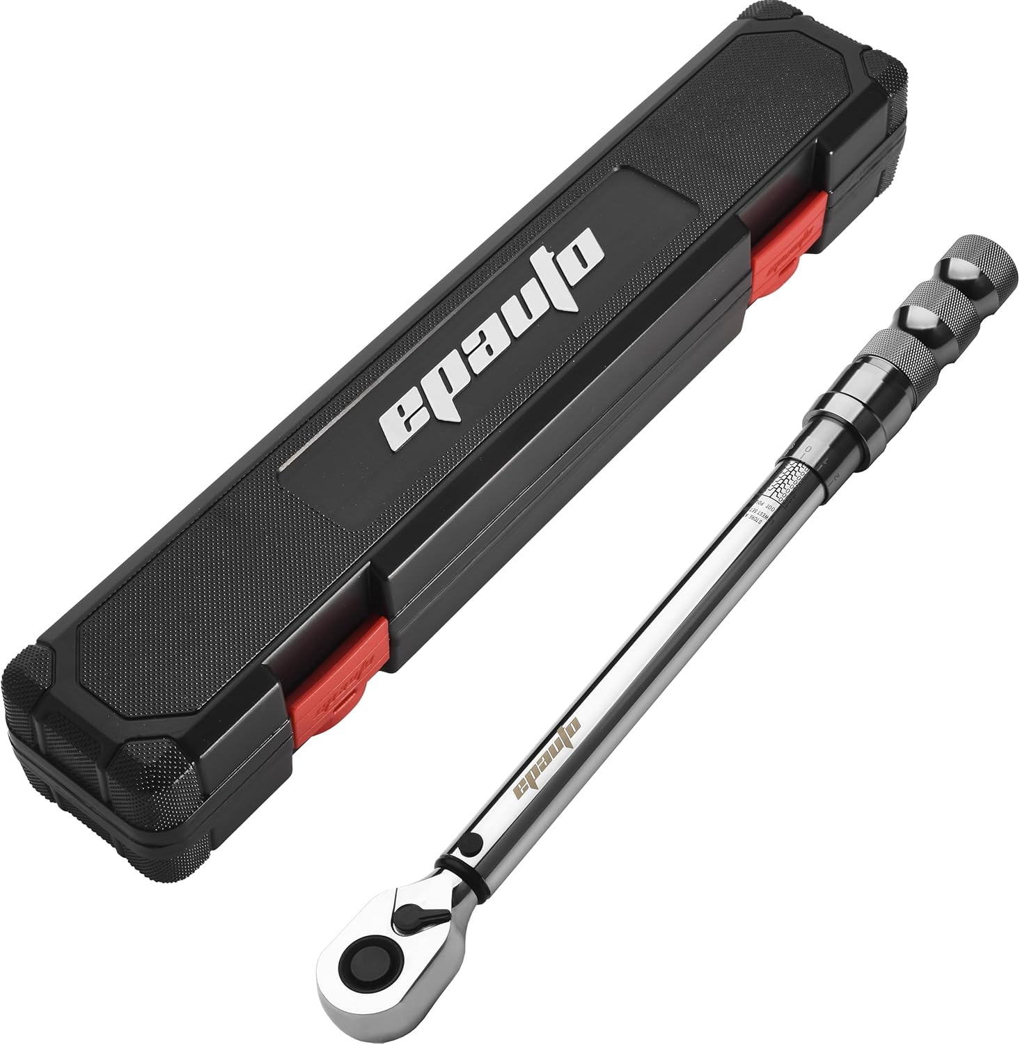 EPAuto 1/2-Inch Drive Easy Lock Ring Click Torque Wrench, 10-150 ft-lb