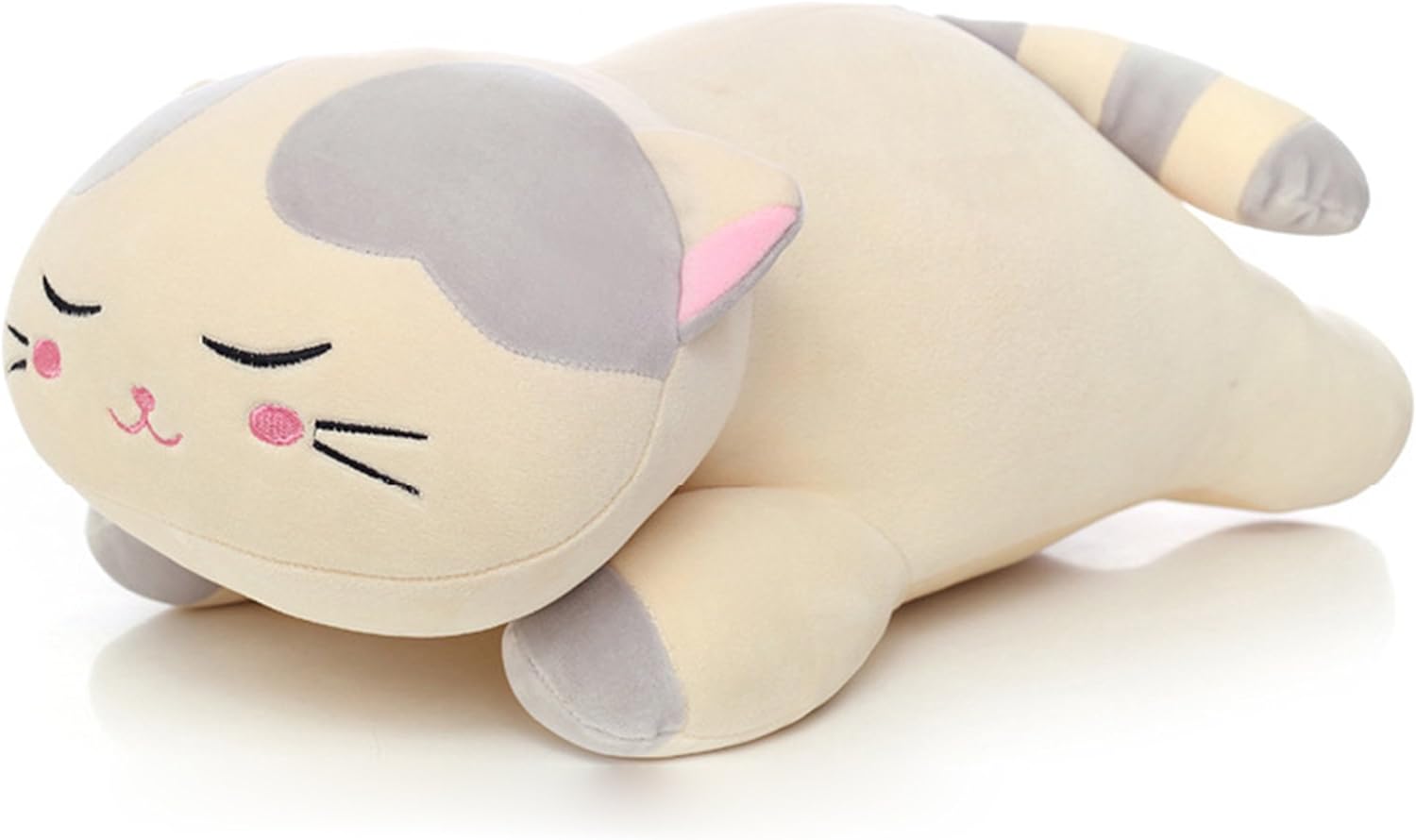 Lazada Kids Pillow Stuffed Animal Cat Plush Pillows Soft Kitty Gifts for Toddlers and Girls 22 Inches Gray