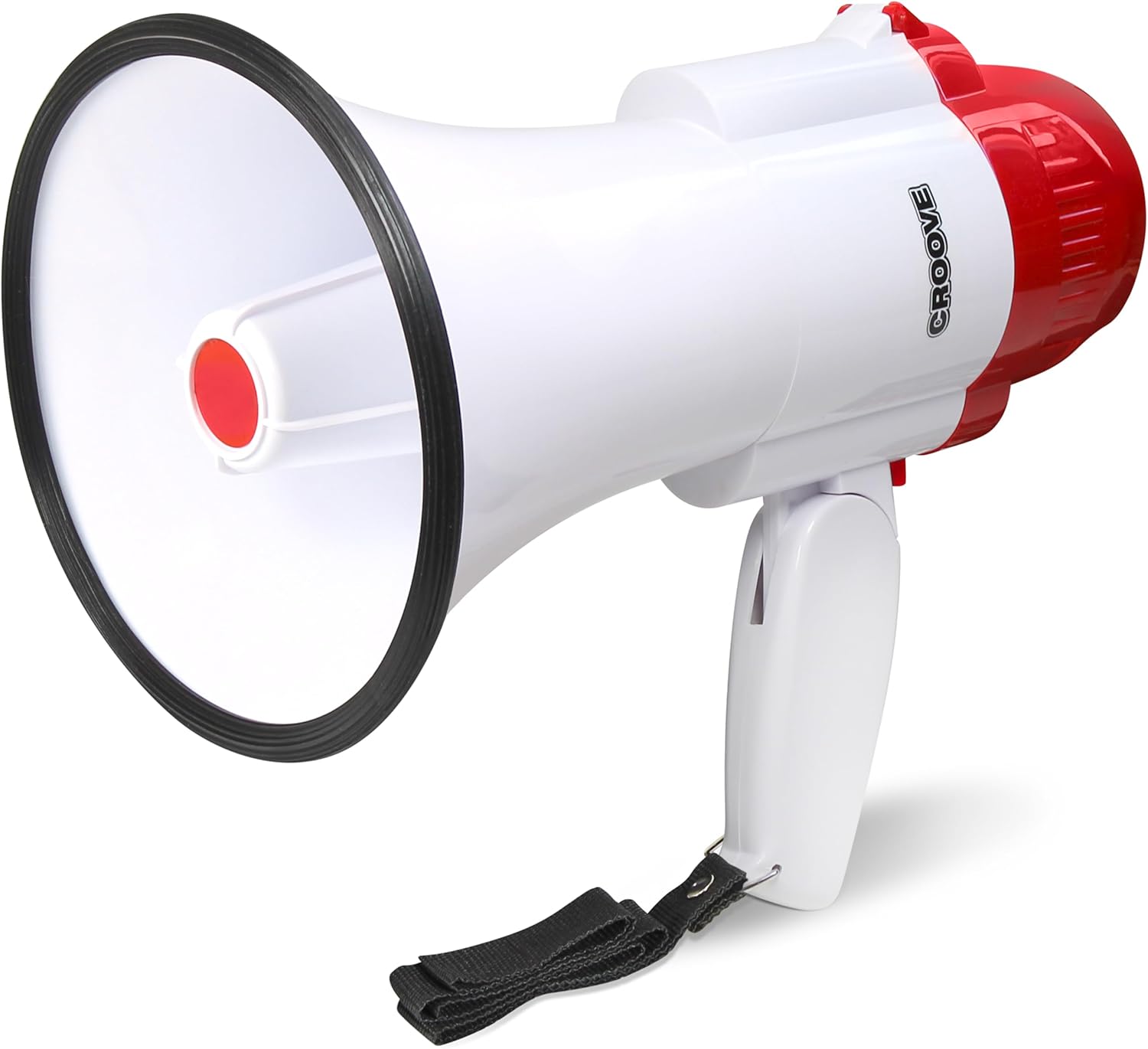 30 Watt Megaphone Bullhorn With Siren & Music, Lightweight Mini Bull Horn With Loud Speaker & Volume Control, 800 Yard Voice Range Mega Phone, Cheering Gifts for Kids & Adults Ages 14 15 16  Years Old