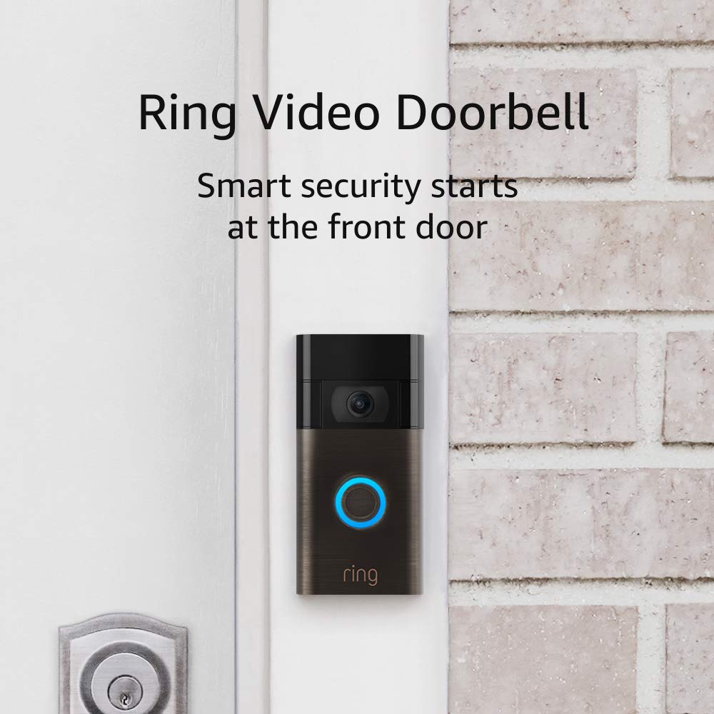 Ring Video Doorbell  1080p HD video, improved motion detection, easy installation  Venetian Bronze