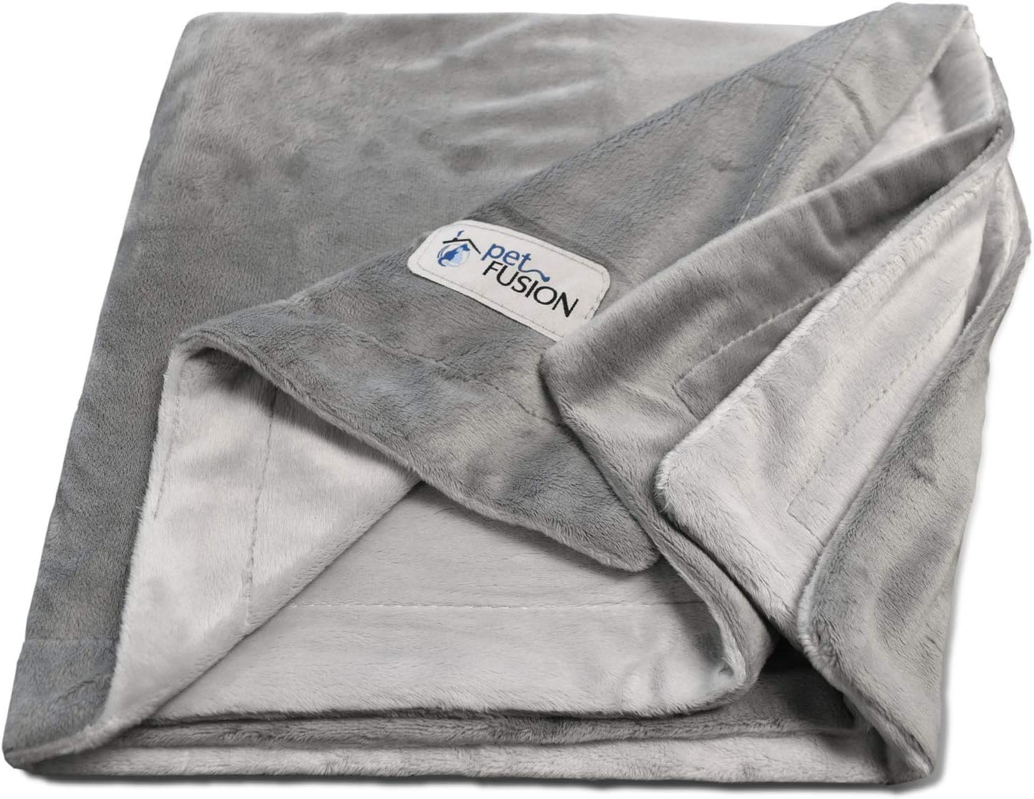 PetFusion Premium Dog Blanket, Cat Blanket | Ultra Soft Pet Blanket Available in Plush or Quilted, 2 Colors (Grey, Brown) | Perfect Blanket for Small Dogs & Large Dogs. 12 Month Warranty