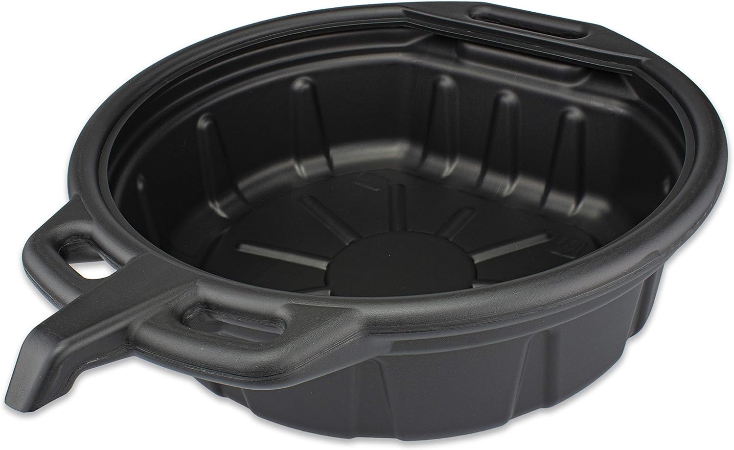 NEIKO 20762A Oil Drain Pan | Black Plastic Anti Splash | Motor Oil Drip Catcher Pan | 2 Gallon (8L) Capacity