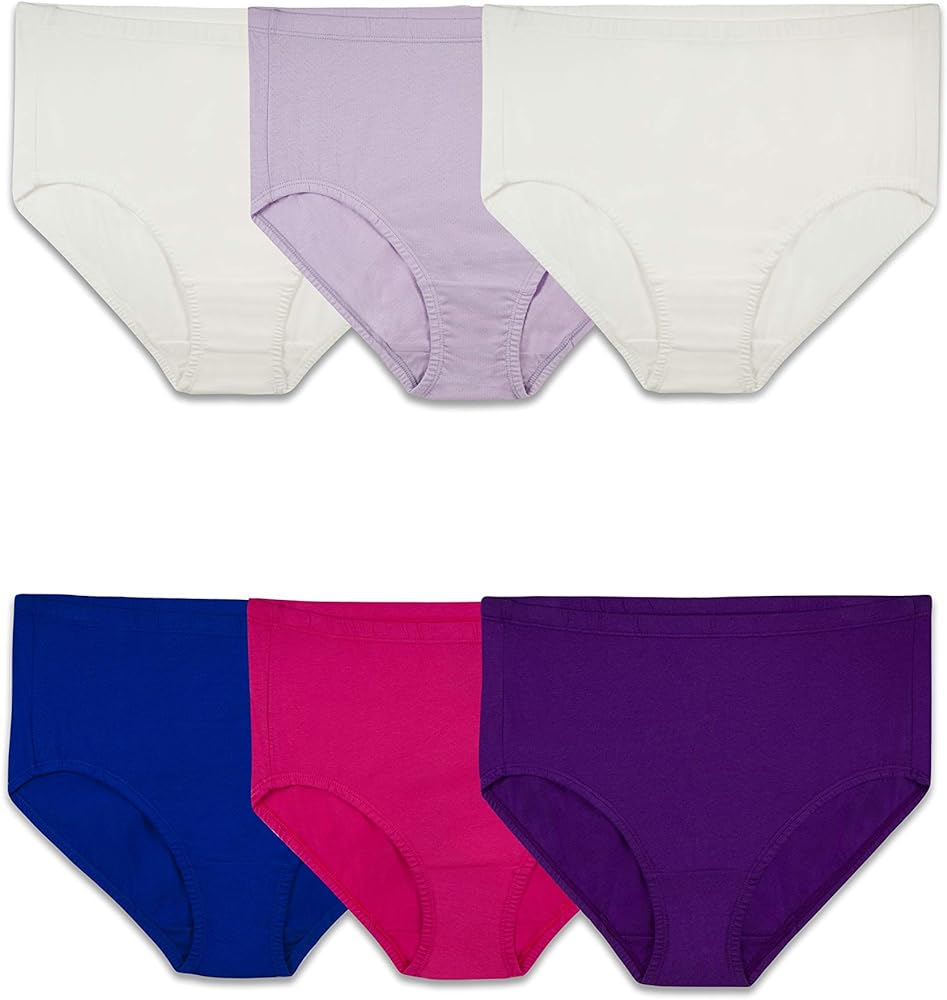 Several years ago, my favorite Fruit of the Loom briefs were no longer available. I had been happily wearing the microfiber version for 10+ years, so this was a crisis. I polled all of my friends for recommendations (briefs, not thongs, cheeky pants, high cut or bikinis). I spent a ton of money on fancy brands as well as department store brands. The best I could find was ExOfficio and they were not entirely comfortable. I tried Hanes Just my Size, being a big girl, and they were better, but within six months, the elastic at both waist and leg openings was failing. By accident,I stumbled on a new Fruit of the Loom product on Amazon: Fit for Me Nylon Mesh Briefs. They are perfect, fit great, dont stick to clothes, flexible elastic. I am in heaven. Inexpensive and just what I wanted. Be careful when you order - look for nylon mesh not cotton mesh (unless you prefer cotton). Thank you Fruit if the Loom!