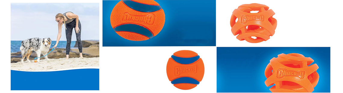 Chuckit! Ultra Ball Dog Toy, Medium (2.5 Inch Diameter) Pack of 2, for breeds 20-60 lbs