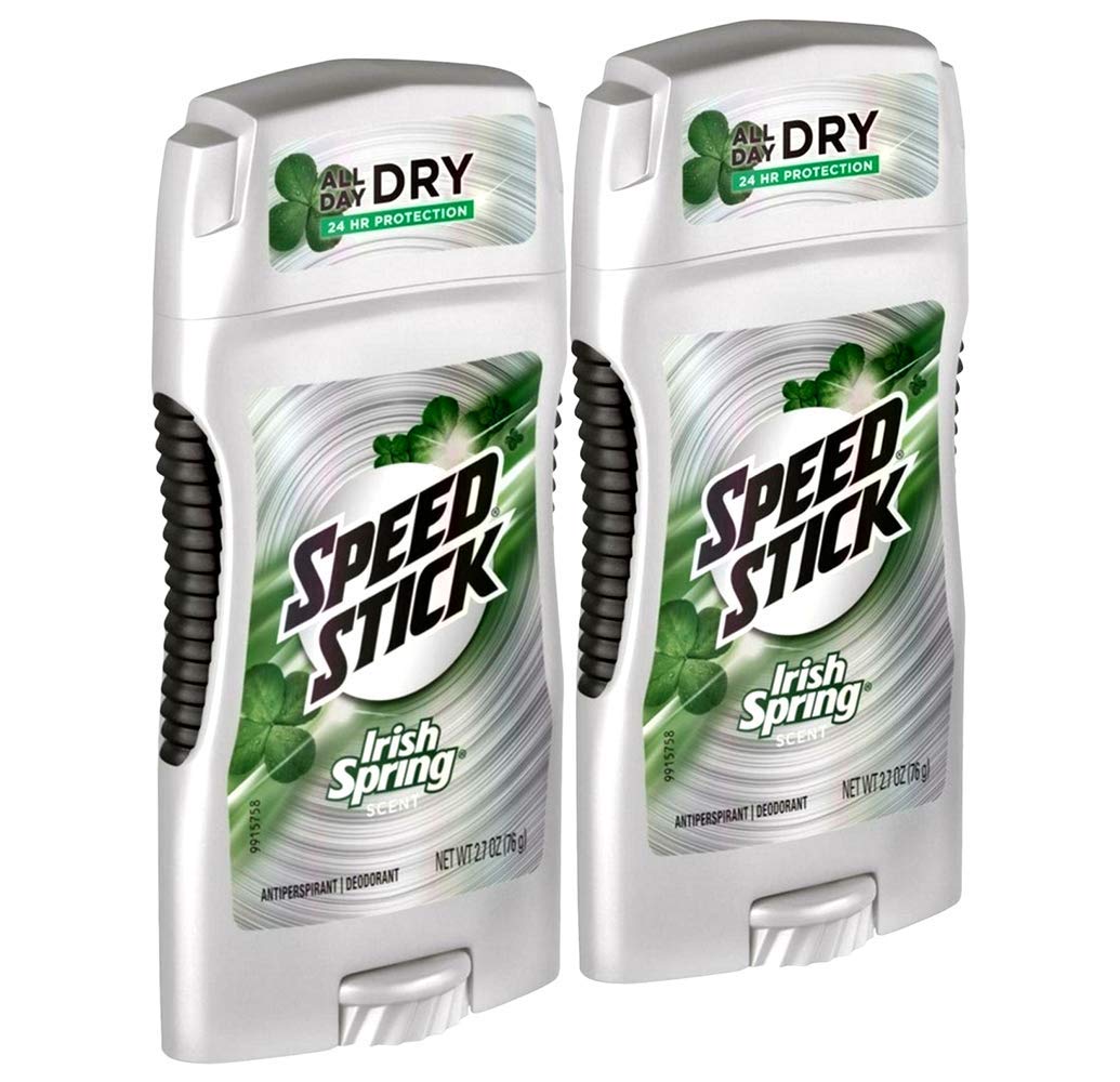 Speed Stick Original Antiperspirant & Deodorant, Irish Spring 2.70 oz (Pack of 2)