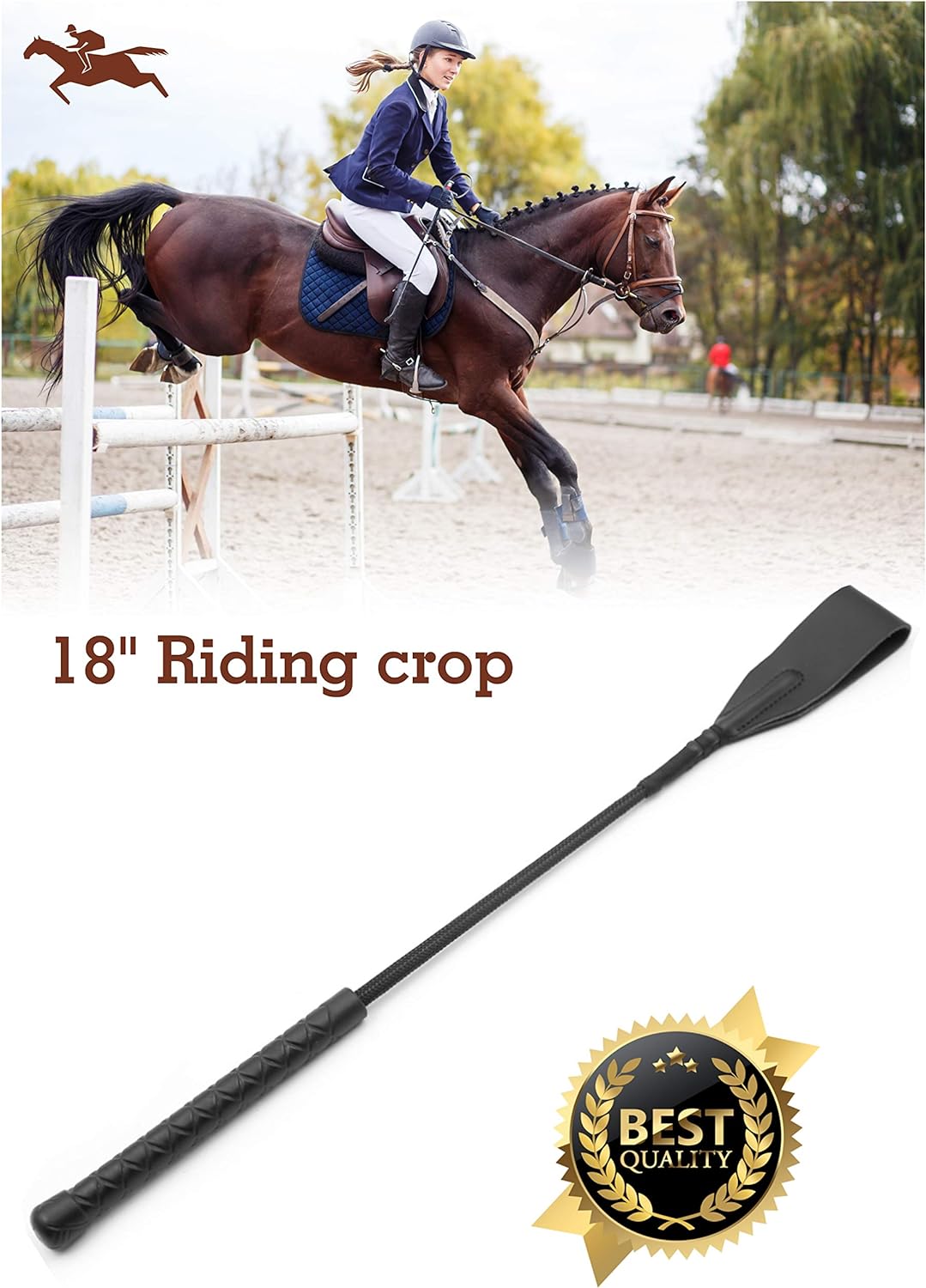 Genuine Leather Riding Crop, Riding Crop Leather, Equestrian Whip, Crop for Horses, Black Riding Crop, Horseback Crop