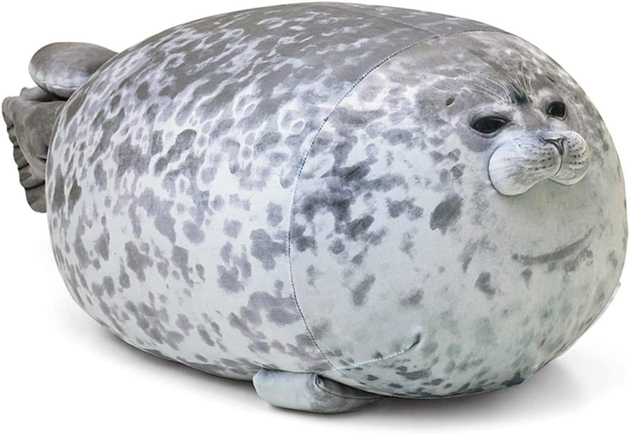 MerryXD Chubby Blob Seal Pillow,Stuffed Cotton Plush Animal Toy Cute Ocean Large(23.6 in)