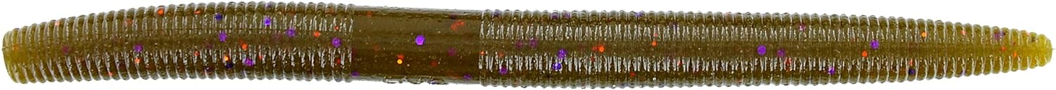 Gary Yamamoto 5 SENKO GREEN PUMPKIN W/ PURPLE & COPPER FLAKE (10 PACK)