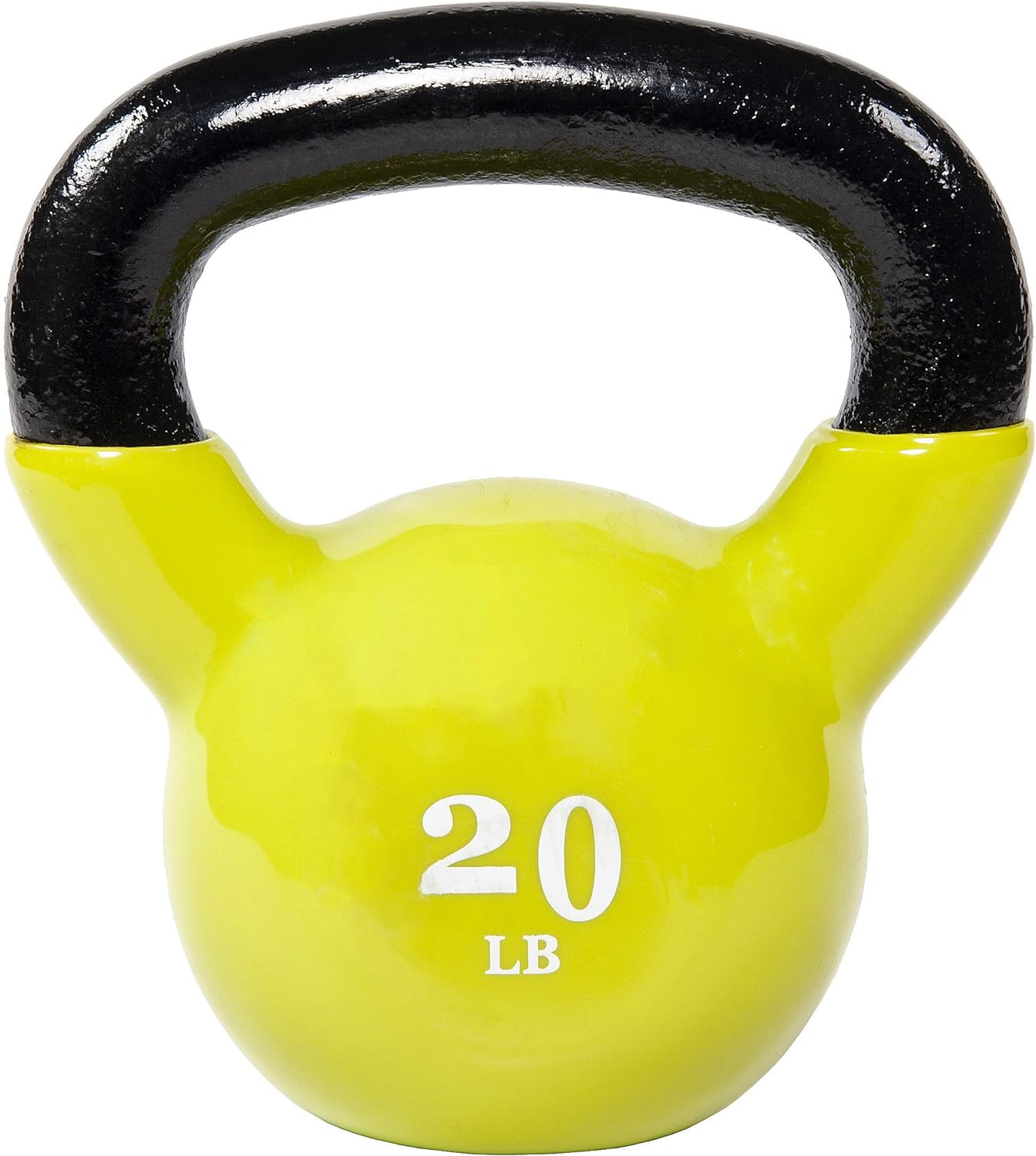 BalanceFrom All-Purpose Color Vinyl Coated Kettlebell, 5-50 Pounds