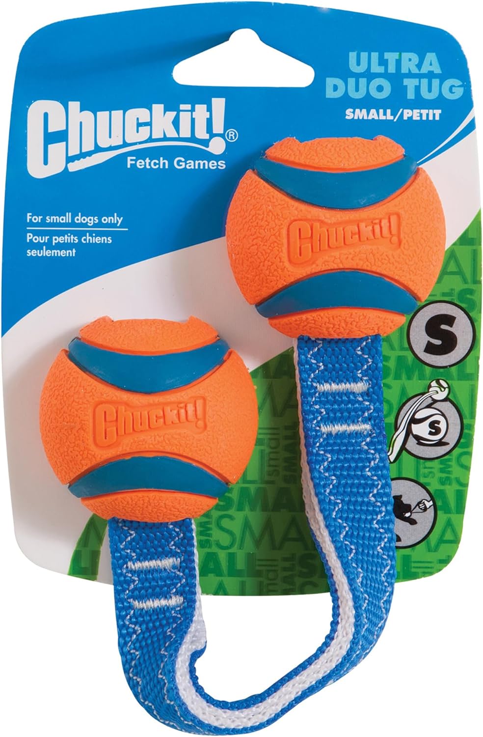 Chuckit! Ultra Duo Dog Tug Toy, Small Indoor and Outdoor Dog Toy