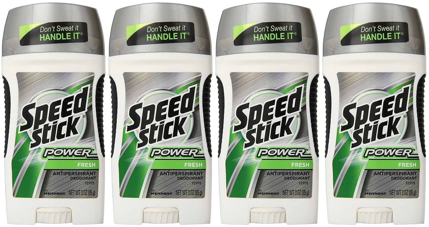 Speed Stick Power Antiperspirant/Deodorant, Fresh Scent, 3 Ounce (Pack of 4)