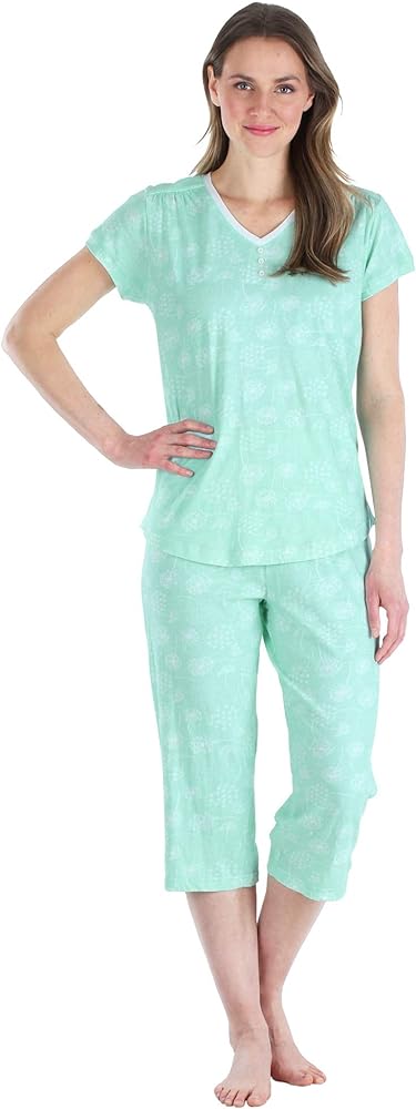 I absolutely love these pajamas. The bottoms fit like a Bermuda short. They are longer in the length which is very comfortable for sleeping the fabric is very soft and they wash up just beautifully. No ironing needed!