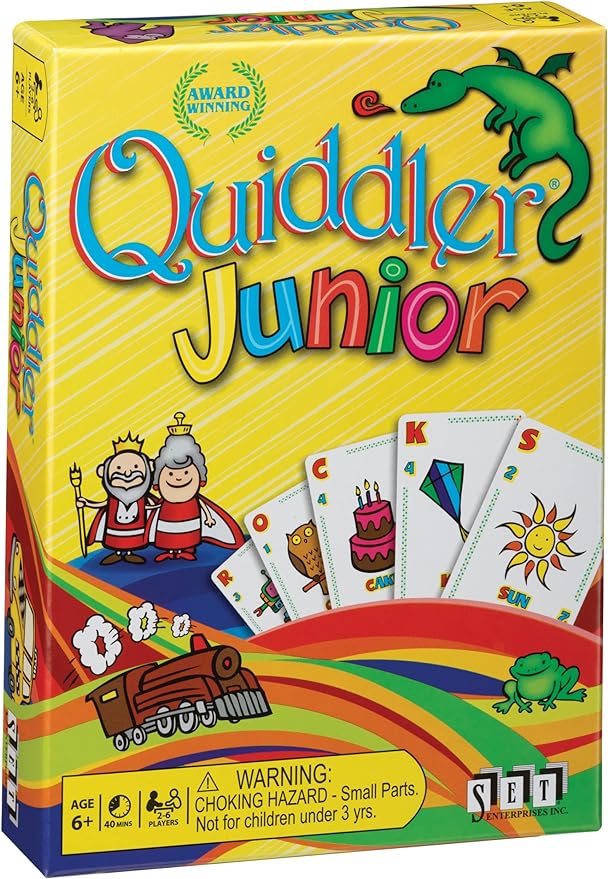 Quiddler Junior  For the FUN of Words!  Family Fun Word Game  For Ages 6   2-6 Players