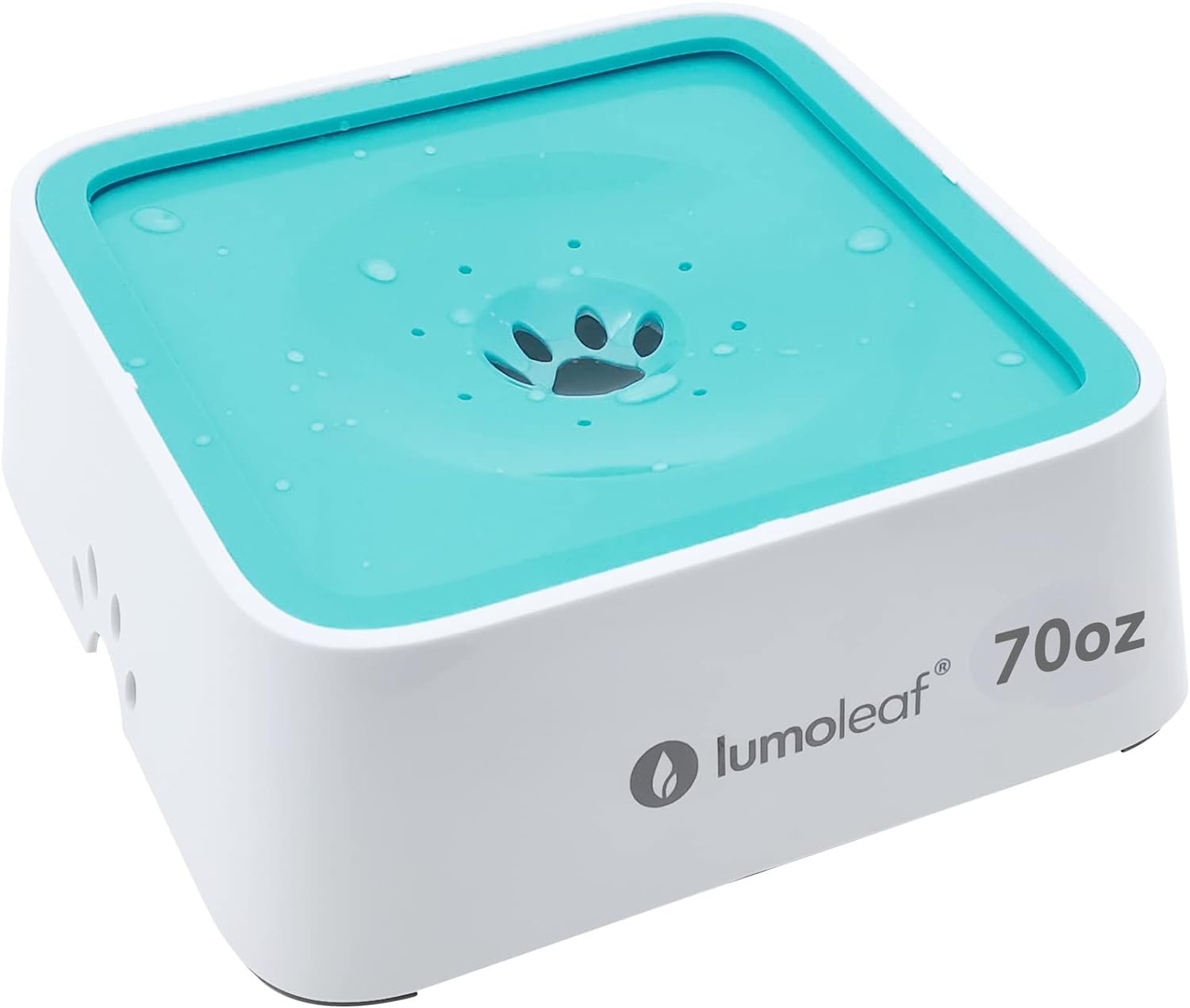 LumoLeaf 70oz Dog Water Bowl, No Spill Dog Water Bowl 2 Liter Large Capacity, Non-Slip Slow Water Feeder Dispenser with Replacement Filter, Vehicle Travel Water Bowl for Dogs, Cats and Pets.