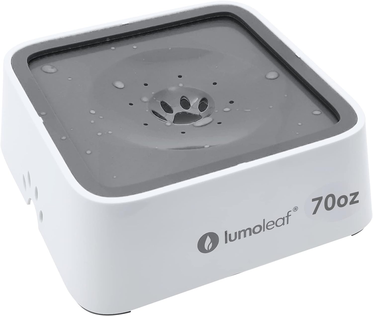 LumoLeaf 70oz No Spill Dog Water Bowl, No Spill Dog Water Bowl 2 Liter Large Capacity, Non-Slip Slow Water Feeder Dispenser with Replacement Filter, Vehicle Travel Water Bowl for Dogs, Cats and Pets.