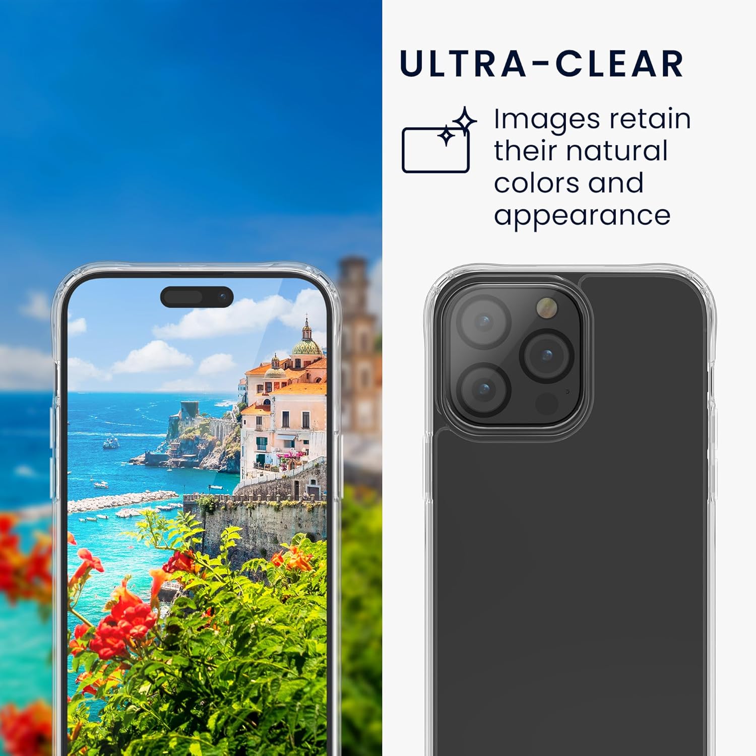 kwmobile 5-in-1 Clear Case Set Compatible with iPhone 15 Case - Incl. Screen and Camera Protectors - Transparent