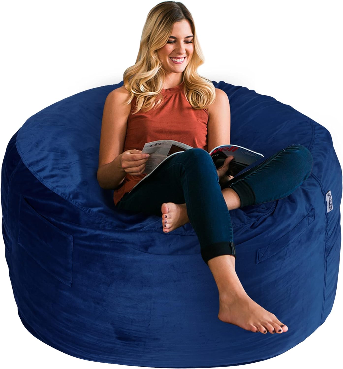 I ordered this as a gift for my daughter and she loves it! Super soft, comfy, and the cover is easy to put on and take off for washing. This is much better than a bean bag. Its durable, and fits kids or an adult. The price is great and it arrived super fast! Im ordering another one this week!