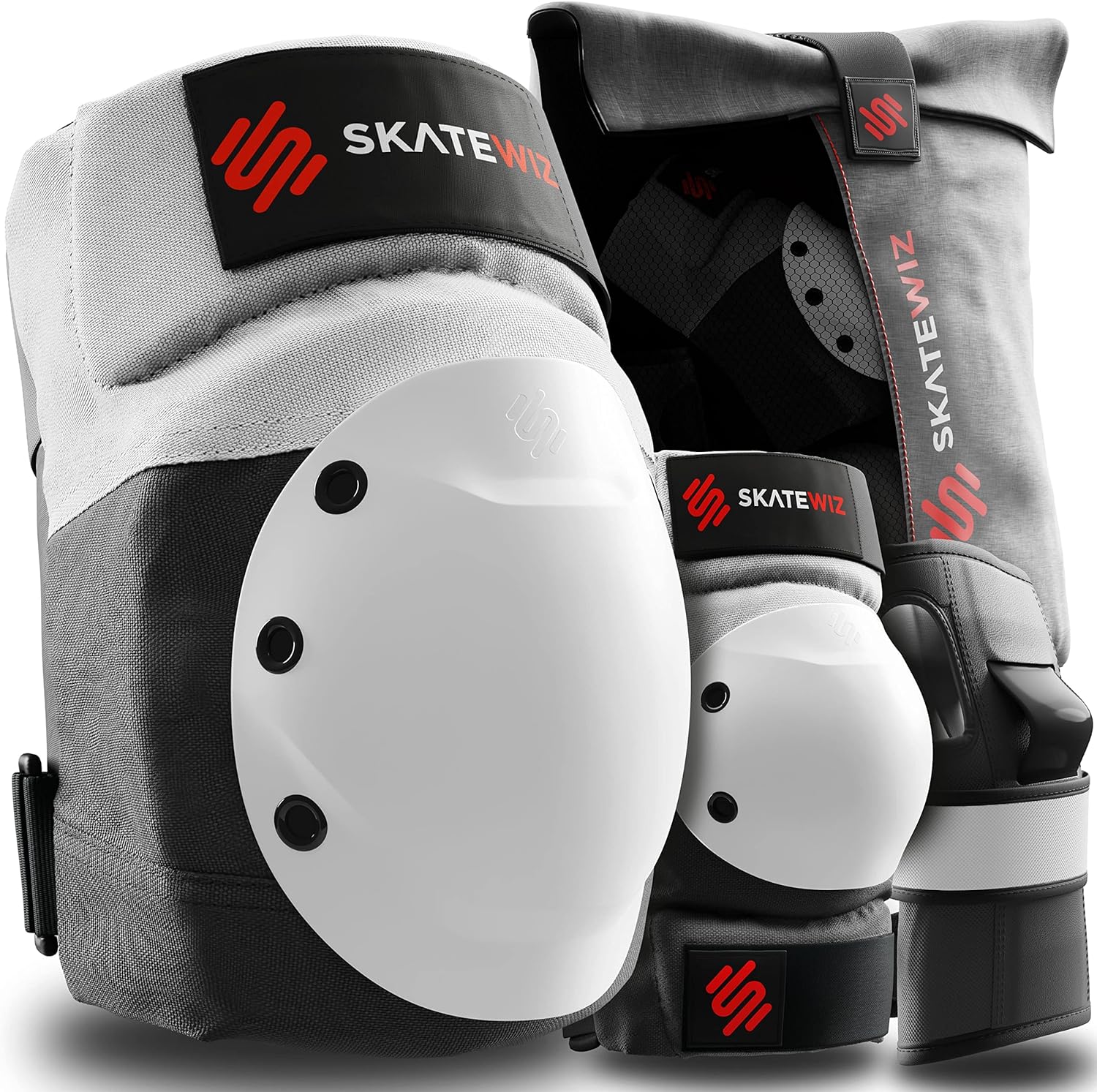 SKATEWIZ Adult Knee and Elbow pads Ice skates for women - Roller skates pads women - Skate Pads Adult Women - Patines para adultos hombre - Ice skating