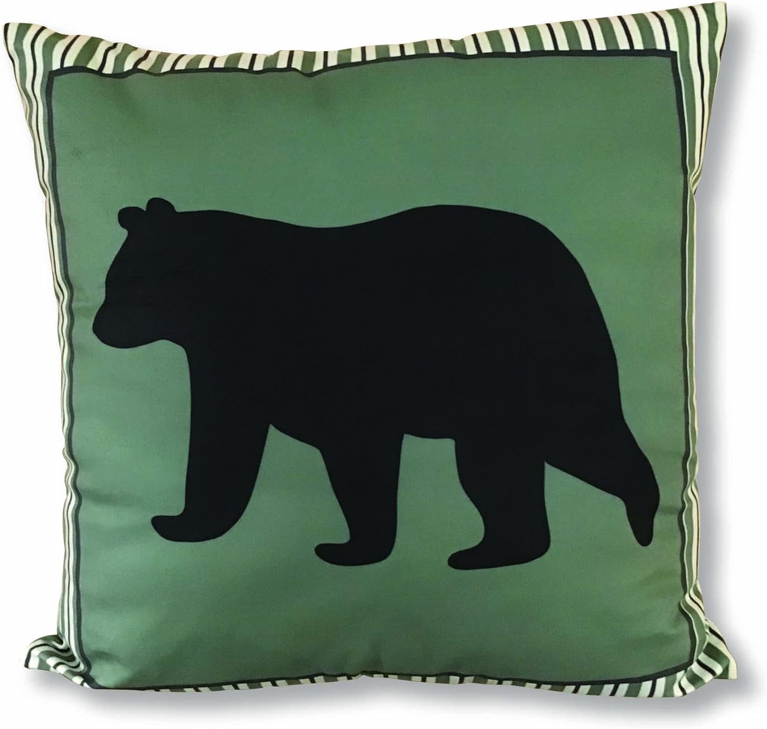 Virah Bella Throw Pillow Bear Star - 18" x 18" Decorative Accent Pillow - Lodge & Farmhouse Couch Décor