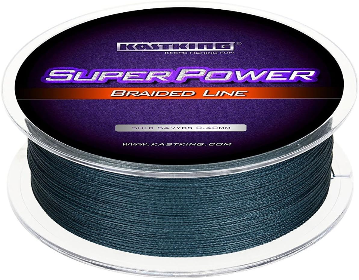 KastKing SuperPower Braided Fishing Line - Abrasion Resistant Braided Lines  Incredible Superline  Zero Stretch  Smaller Diameter  A Must-Have!