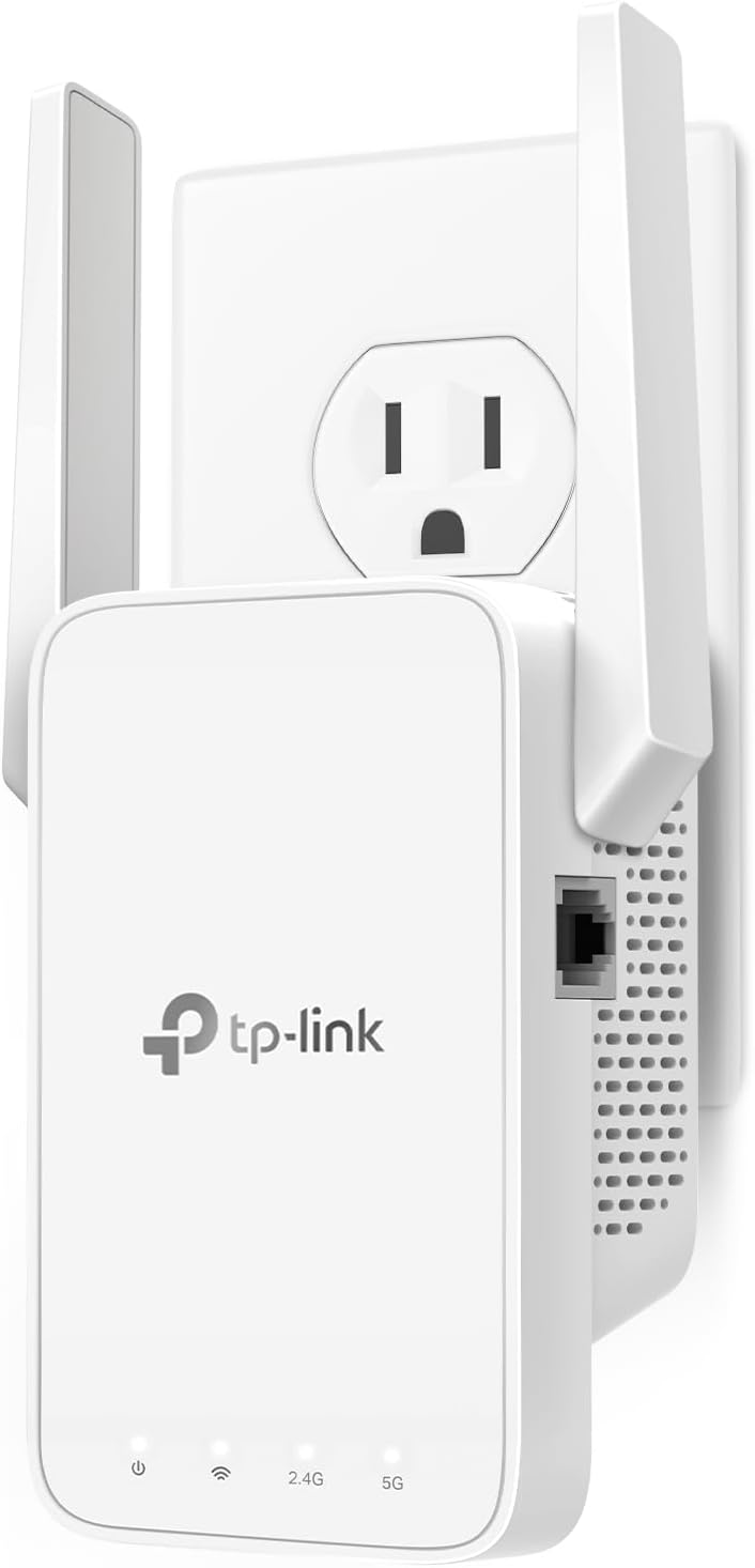 TP-Link AC1200 WiFi Extender, 2023 Engadget Best Budget pick, 1.2Gbps signal booster for home, Dual Band 5GHz/2.4GHz, Covers Up to 1500 Sq.ft and 30 Devices ,support Onemesh, One Ethernet Port (RE315)