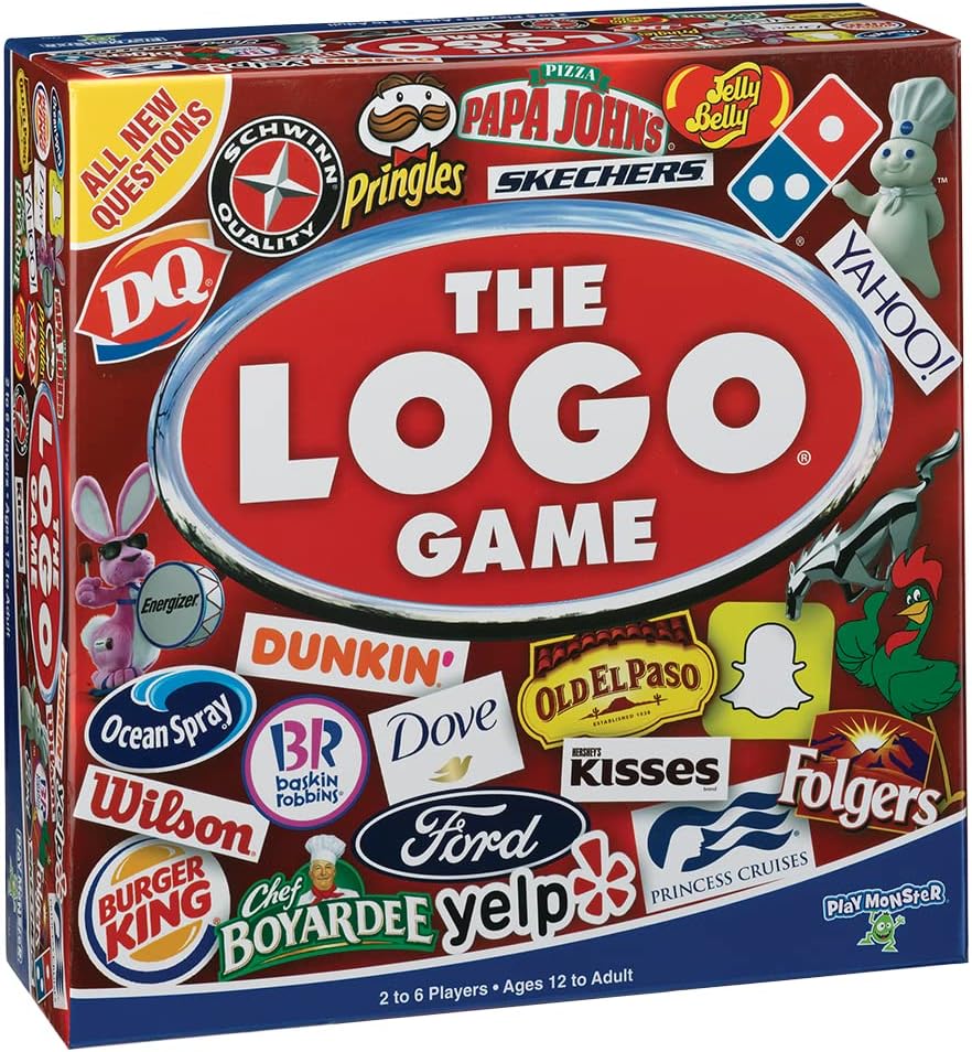 The Logo Game - The Game of Things You Know and Love! - Fun Party Game - Ages 12  - 2-6 Players