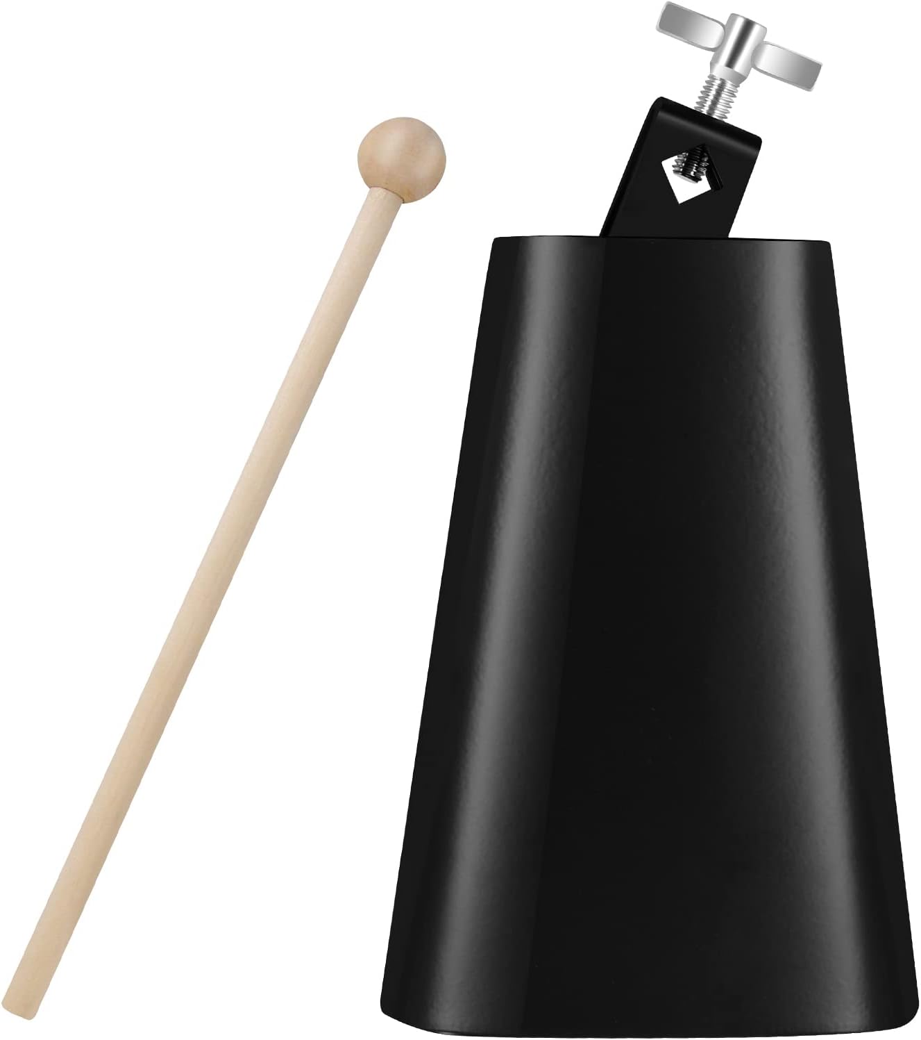 Eastrock 7 inch Metal Steel Cow Bells Noise Makers Hand Percussion Cowbell with Stick for Drum Set