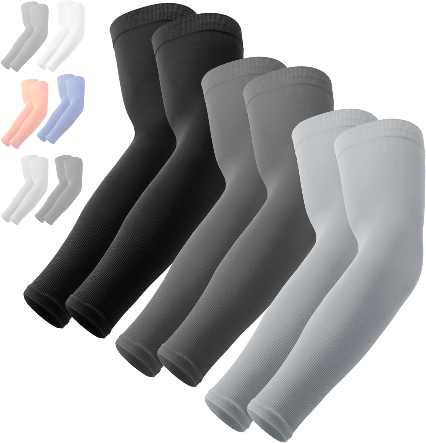 OutdoorEssentials UV Sun Protection Arm Sleeves - Compression Arm Sleeve, UV Arm Sleeves Men, Women - Golf Cooling Sleeves