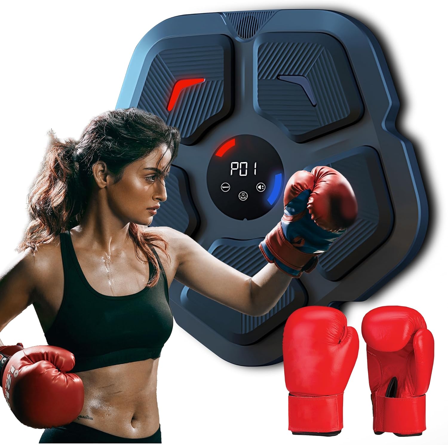 FICTOR Smart Music Boxing Machine Boxing Music Workout Wall Mount Machine for Home, Electronic Boxing Punching Pads for Adults