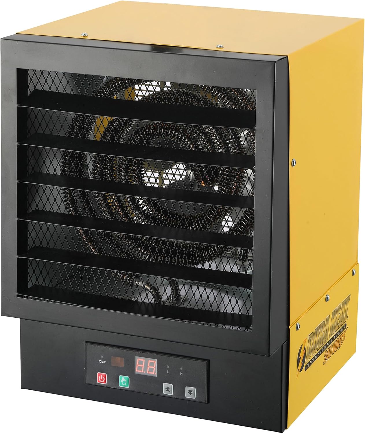 Dura Heat EWH5510 Electric Forced Air Heater with Remote Control 17,060 Btu, Yellow, Large