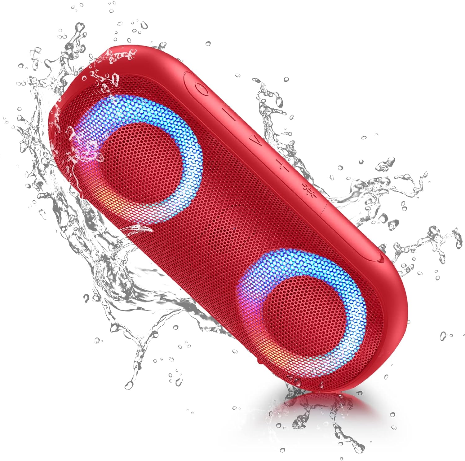 NOTABRICK Bluetooth Speakers,Portable Speakers Wireless(100FT Range) with 30W Loud Stereo Sound,IPX7 Waterproof Shower Speakers,RGB Multi-Colors Rhythm Lights,1000mins Playtime for Indoor&Outdoor
