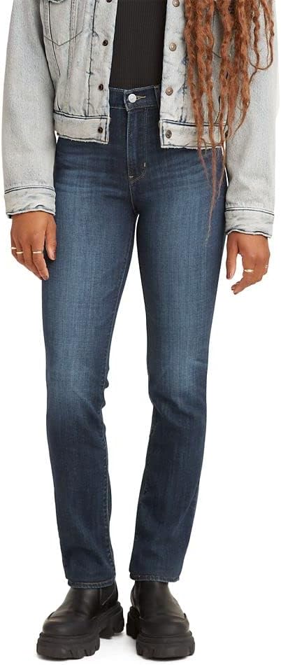 I purchased these jeans as new and when they arrived the inside of the thighs were worn and the tags were cut. I have other pairs of this style jeans, They fit great and are not sold as distressed style. I was given a new pair, but watch out for this problem.