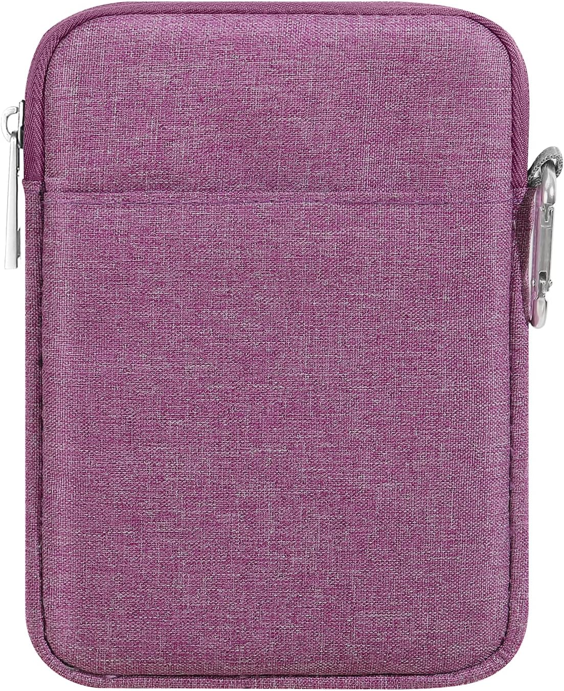 MoKo 6-7 Inch Kindle Sleeve Bag, Protective Nylon Cover Compatible with Kindle Paperwhite 2021, Fire 7 2022, All-New Kindle/Kids (11th Generation) 2022, Kindle Oasis E-Reader, Purple