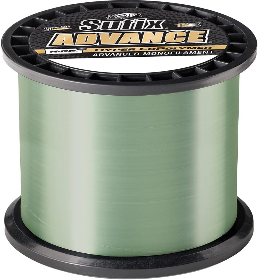 Sufix Advance Monofilament 12 lb Low-Vis Green - 1200 Yds