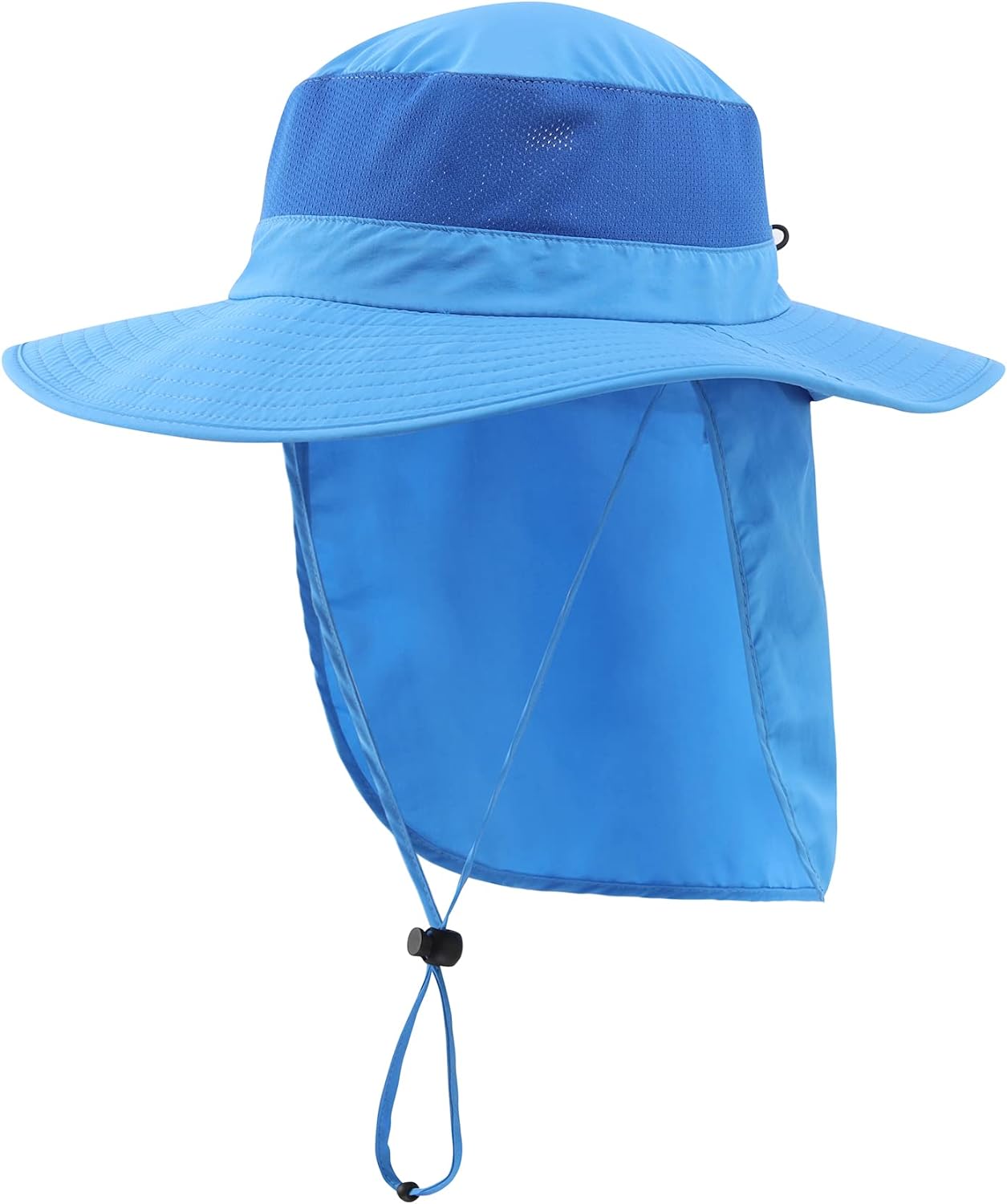 Home Prefer Outdoor UPF50  Mesh Sun Hat Wide Brim Fishing Hat with Neck Flap