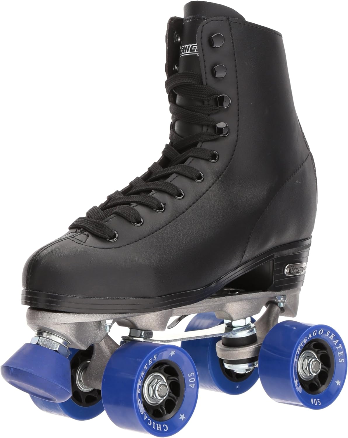 CHICAGO Skates Premium Black Quad Roller Skates for Boys and Men Beginners Classic Adjustable High-Top Design for Indoor or Outdoor Skates and Roller Derby