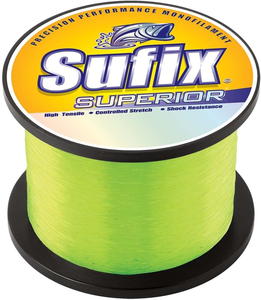 Sufix Superior 1/4-Pound Spool Size Fishing Line (Yellow, 12-Pound)