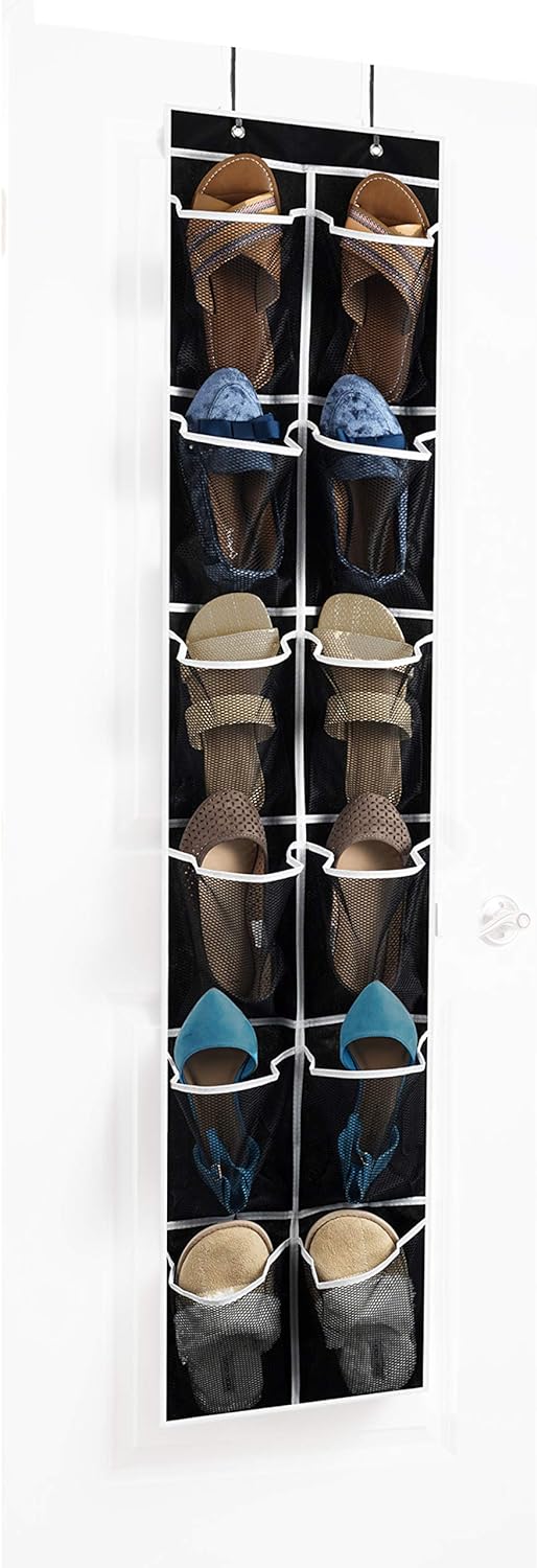 ZOBER+Over+the+Door+Shoe+Organizer+-+12+Mesh+Pockets%2c+Space+Saving+Hanging+Shoe+Holder+for+Maximizing+Shoe+Storage%2c+Accessories%2c+Toiletries%2c+Etc.+No+Assembly+Required%2c+Organizer+for+Shoes+57%3f%ef%bf%bd%ef%bf%bd+x+12%ef%bf%bd%ef%bf%bd