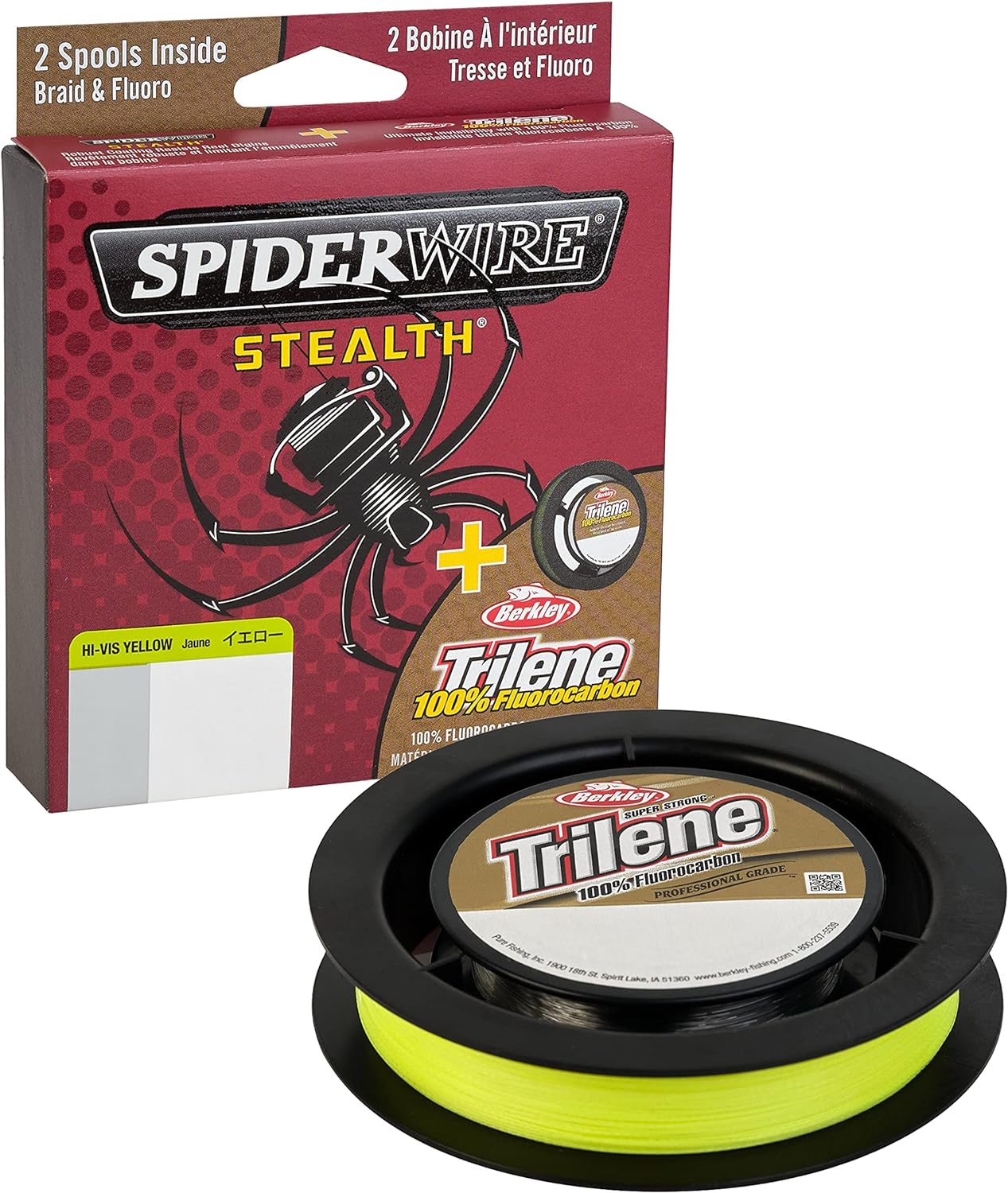 Spiderwire Ultracast Fluorocarbon 200-Yard Spool (Clear, Pound Test 4)