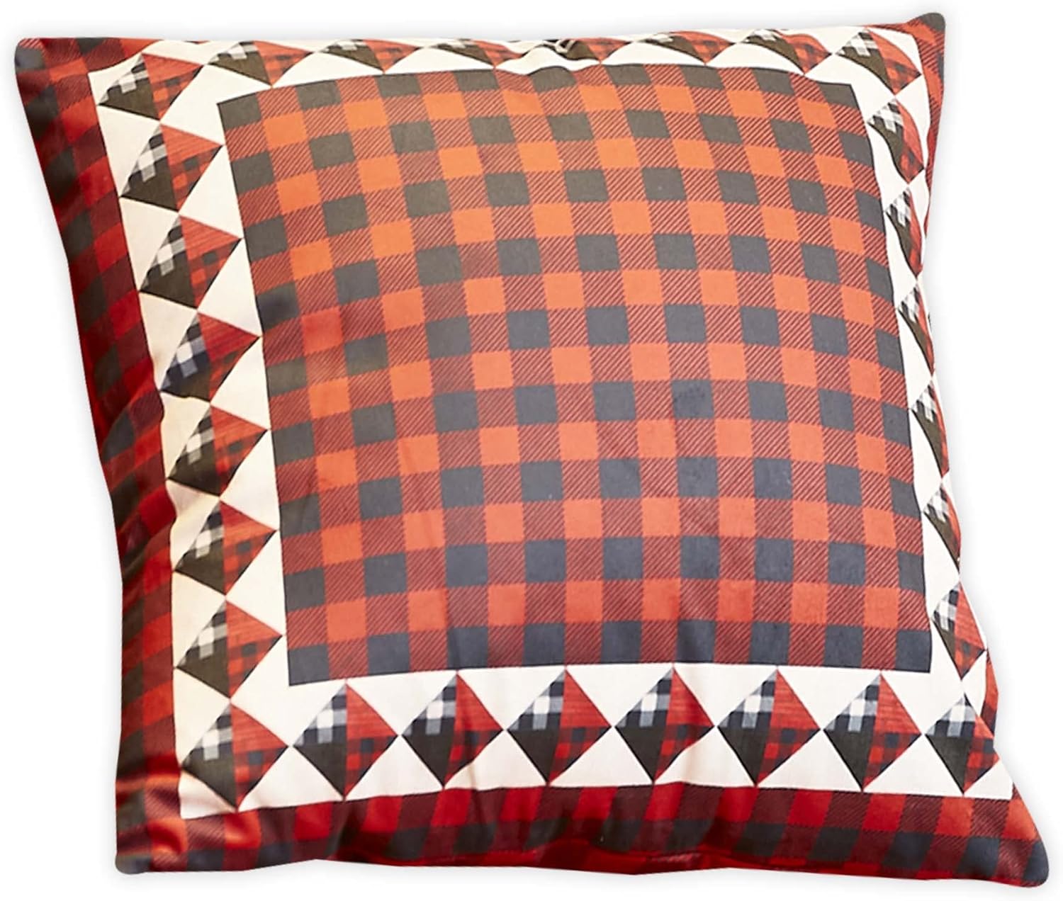 Virah Bella Throw Pillow Buffalo Check - 18" x 18" Decorative Accent Pillow - Cabin & Farmhouse Couch Décor