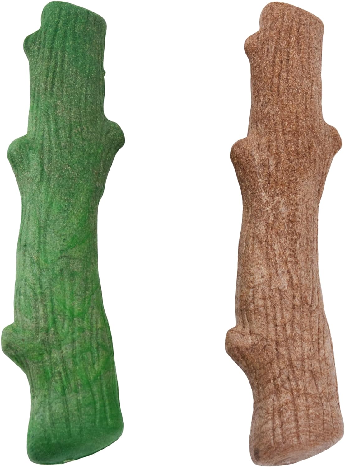 Outward Hound Dogwood Wood Durable Dog Chew Toys, Real Wood & Mint, 2-Pack, Large