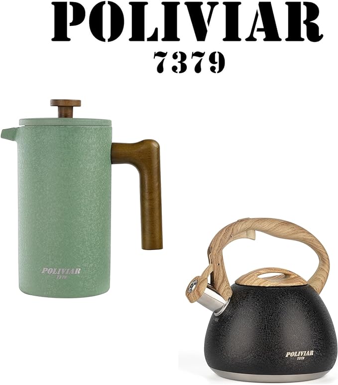 POLIVIAR French Press Coffee Maker & Tea Kettle