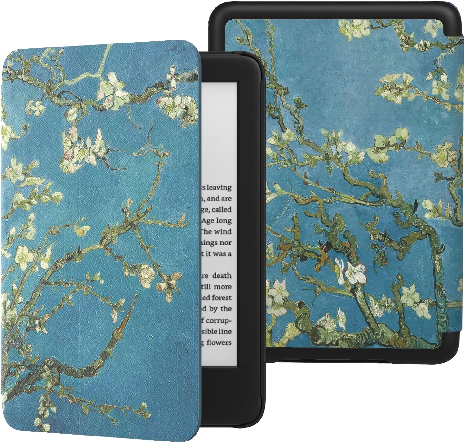 MoKo Case Fits 6" All-New Kindle (11th Generation-2022 Release), Lightweight Shell Cover with Auto Wake/Sleep for Kindle 2022 11th Gen e-Reader, Almond Blossom