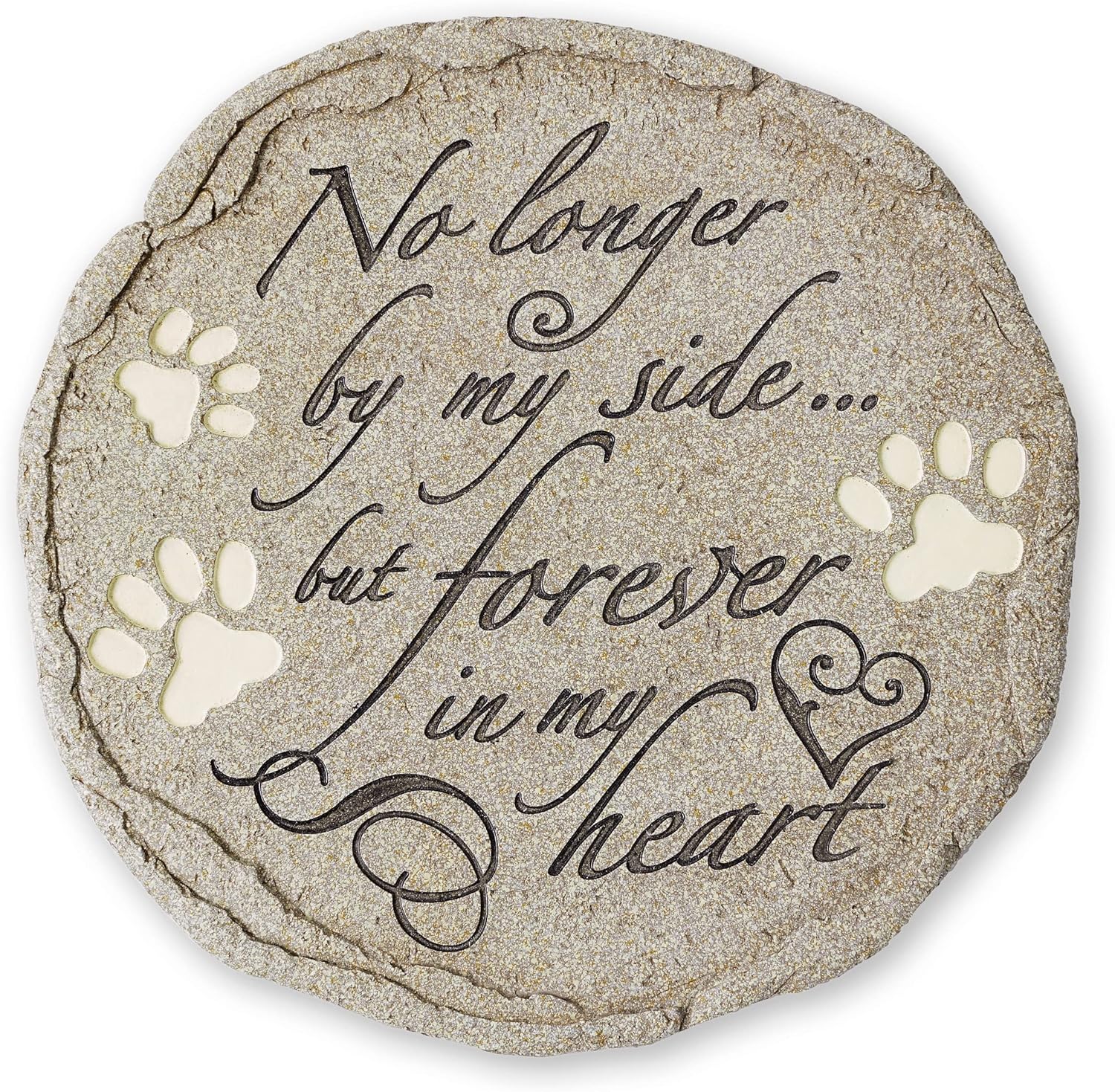 Cat or Dog Grave Marker or Garden Memorial Stone. No Longer By My Side But Forever In My Heart, Rainbow Bridge Pet Memorial Gifts. Waterproof and Weatherproof Pet Plaque, Condolence Gift