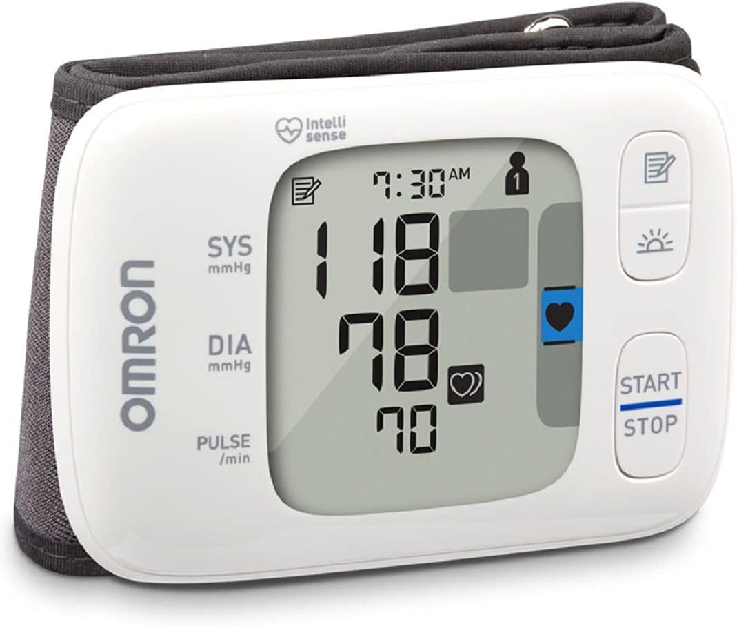 OMRON Gold Blood Pressure Monitor, Portable Wireless Wrist Monitor, Digital Bluetooth Blood Pressure Machine, Stores Up to 200 Readings for Two Users (100 readings each)