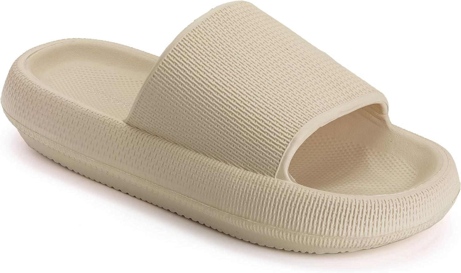 I took these to Florida with me last week, and I am in love. Very cushiony but firm at the same time. The strap around your foot fits perfectly. Great price, Style and comfort.