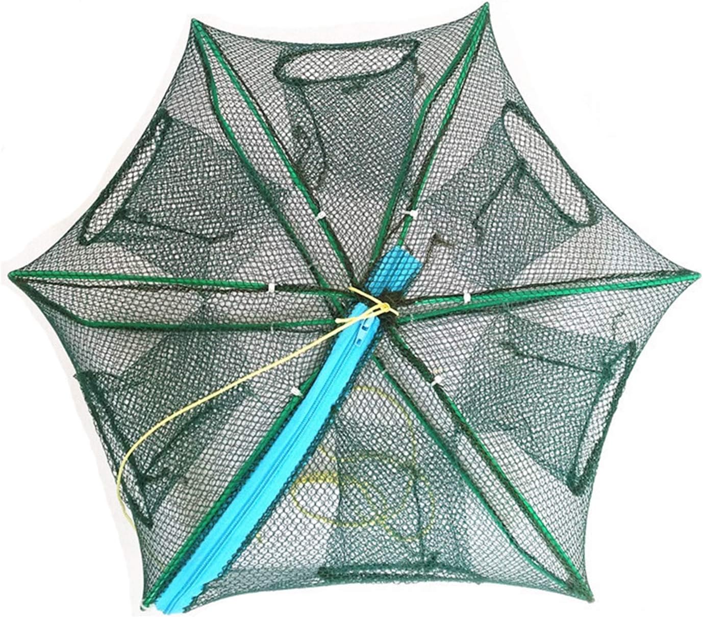 Foldable Bait Trap Fishing Net - Hand Cast Cage for Catching Fish Shrimp Crab Crawfish