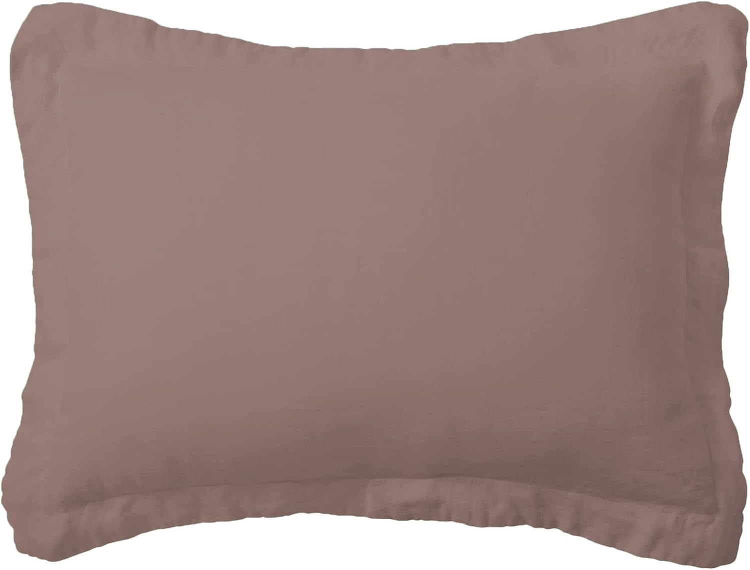 THREAD SPREAD Pillow Shams Set of 2 Taupe 1000 Thread Count 100% Cotton Pack of 2 King 21 x 41 Taupe Pillow Shams Cushion Cover, Cases Super Soft Decorative